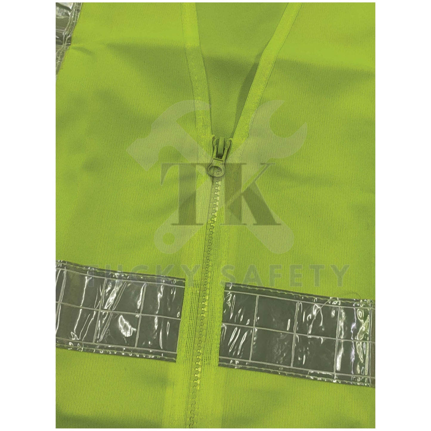 【READY STOCK】VEST YELLOW FREE SIZE SAFETY WORKING VEST REFLECTIVE TAPES / ZIPPER VEST / BREATHABLE