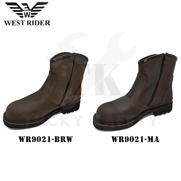WR9021-WEST RIDER MEN'S WORKING SAFETY BOOT / KASUT SAFETY KERJA LELAKI / MEN'S LEATHER WORKING SAFETY BOOT