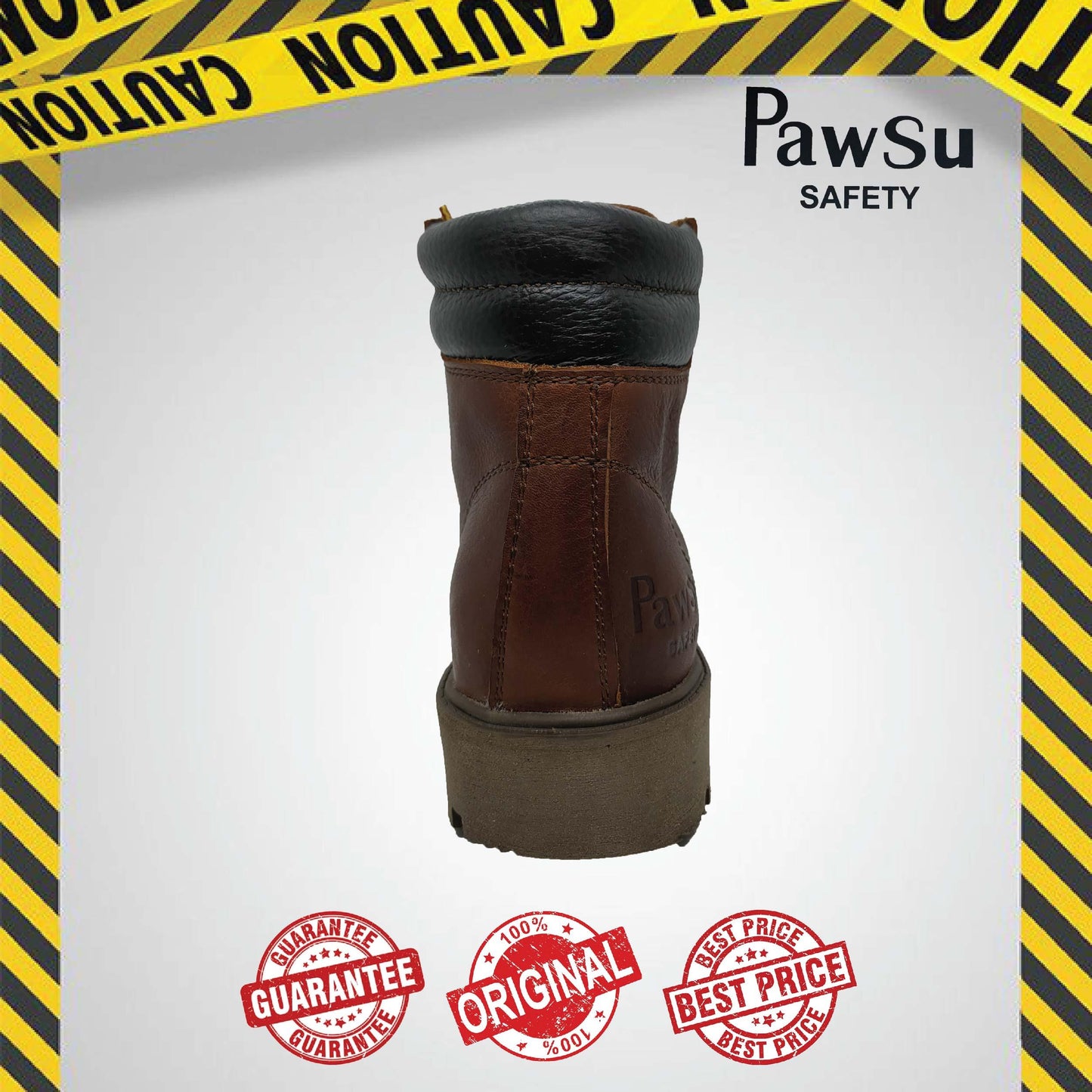 PS907 SERIES PAWSU MEN'S SAFETY BOOT / STEEL TOE PLATE HEAVY DUTY SAFETY BOOT / KASUT KERJA LELAKI