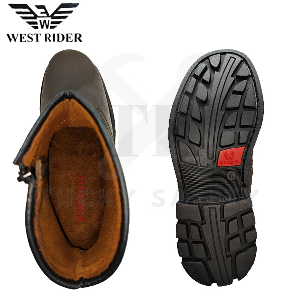 WR9021-WEST RIDER MEN'S WORKING SAFETY BOOT / KASUT SAFETY KERJA LELAKI / MEN'S LEATHER WORKING SAFETY BOOT