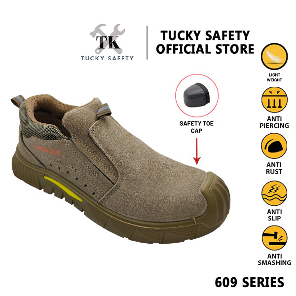 609-KH Ultra Light Weight Safety Shoe Men Steel Toe Cap Anti-smashing Sport Safety Shoes Work Shoe 609