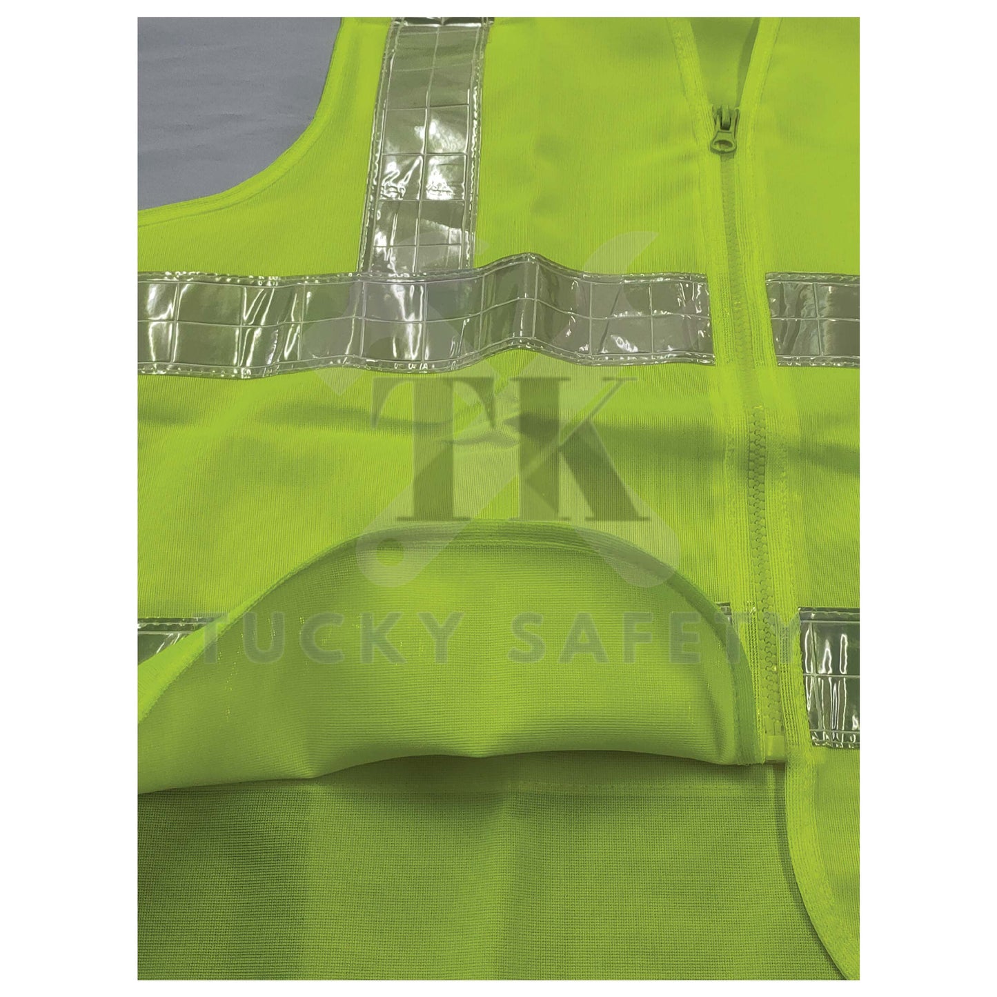 【READY STOCK】VEST YELLOW FREE SIZE SAFETY WORKING VEST REFLECTIVE TAPES / ZIPPER VEST / BREATHABLE