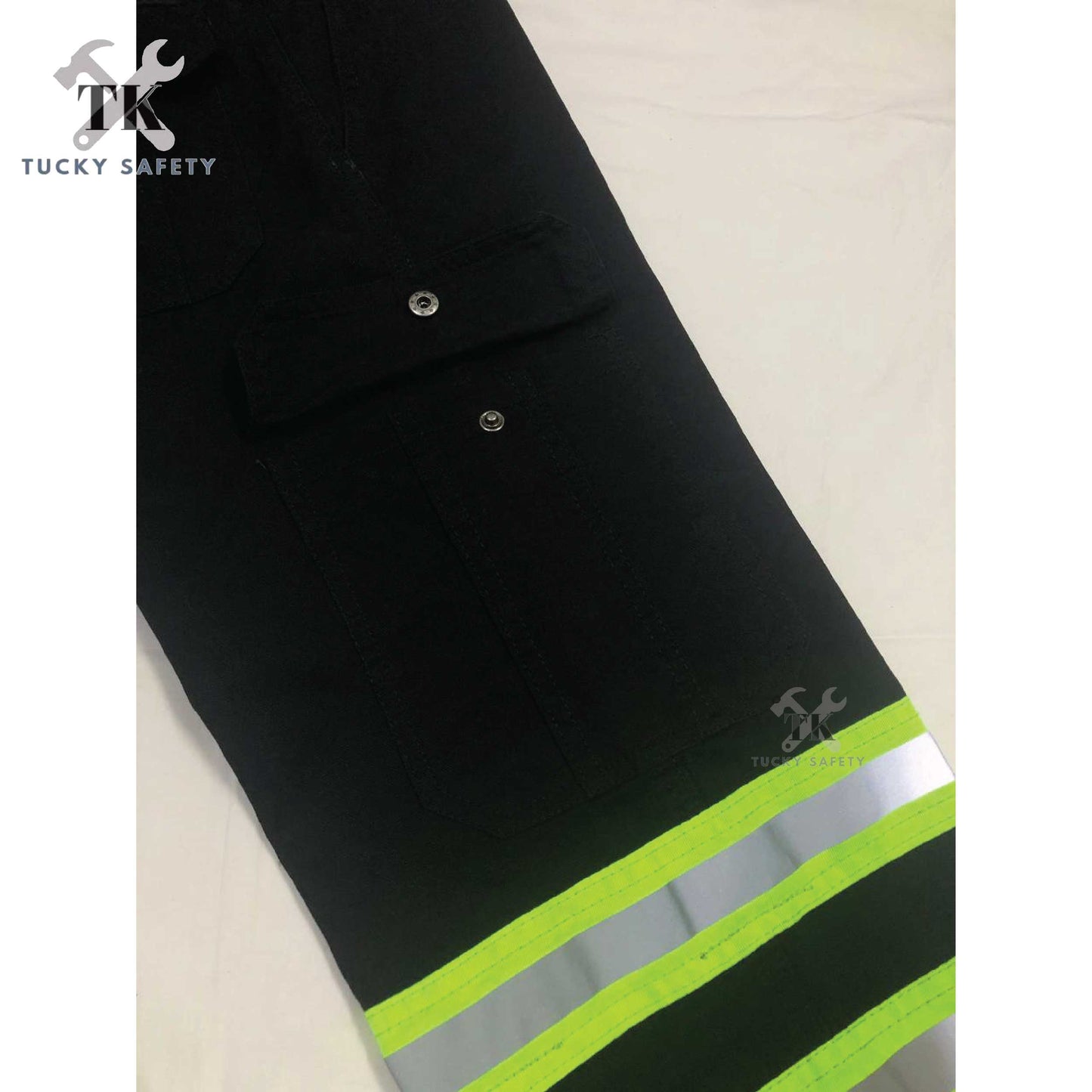 925 SERIES ( SIZE 28-50 ) MEN'S GREEN REFLECTIVE WORKING PANTS STRAIGHT CUT / CARGO PANTS / SELUAR KERJA LELAKI 反光带工作裤