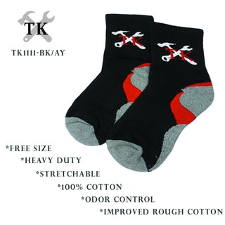 TK1111 SOCKS - READY STOCK TK HEAVY DUTY SAFETY MEN SOCK / STOKING LELAKI KERJA TAHAN LASAK / STRETCHABLE 100% COTTON