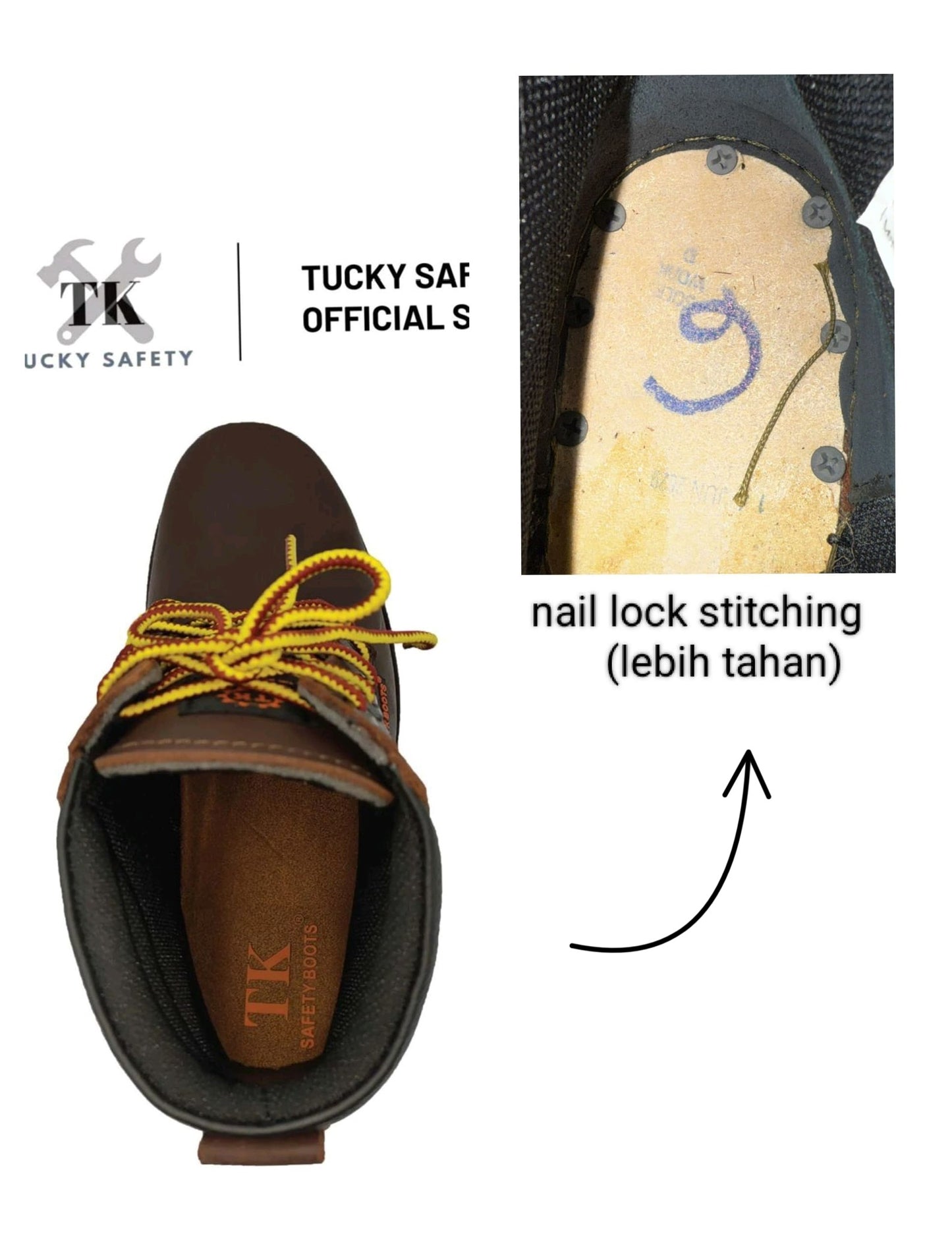 TK-910 SERIES TK MEN'S SAFETY SHOES / HEAVY DUTY WORKING SHOES / KASUT KERJA LELAKI SAFETY BOOT STEEL TOE STEEL CAP