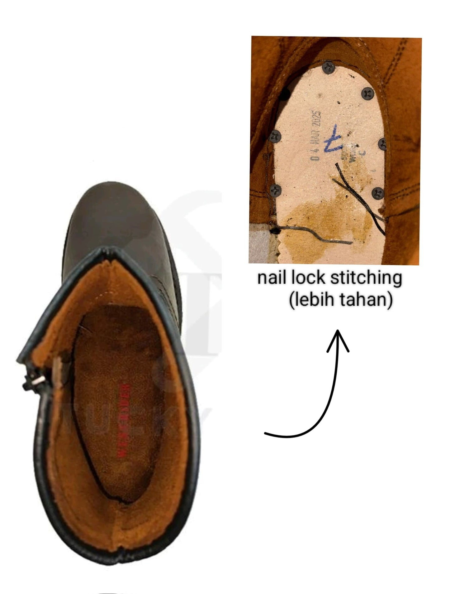 WR9021-WEST RIDER MEN'S WORKING SAFETY BOOT / KASUT SAFETY KERJA LELAKI / MEN'S LEATHER WORKING SAFETY BOOT