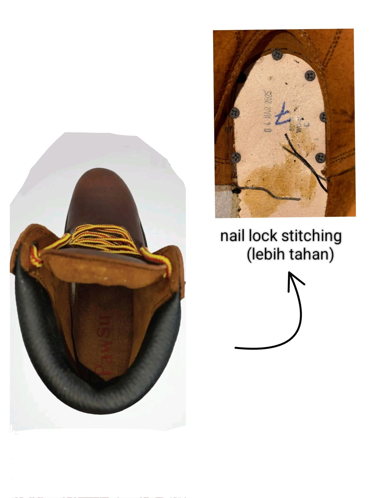 PS907 SERIES PAWSU MEN'S SAFETY BOOT / STEEL TOE PLATE HEAVY DUTY SAFETY BOOT / KASUT KERJA LELAKI