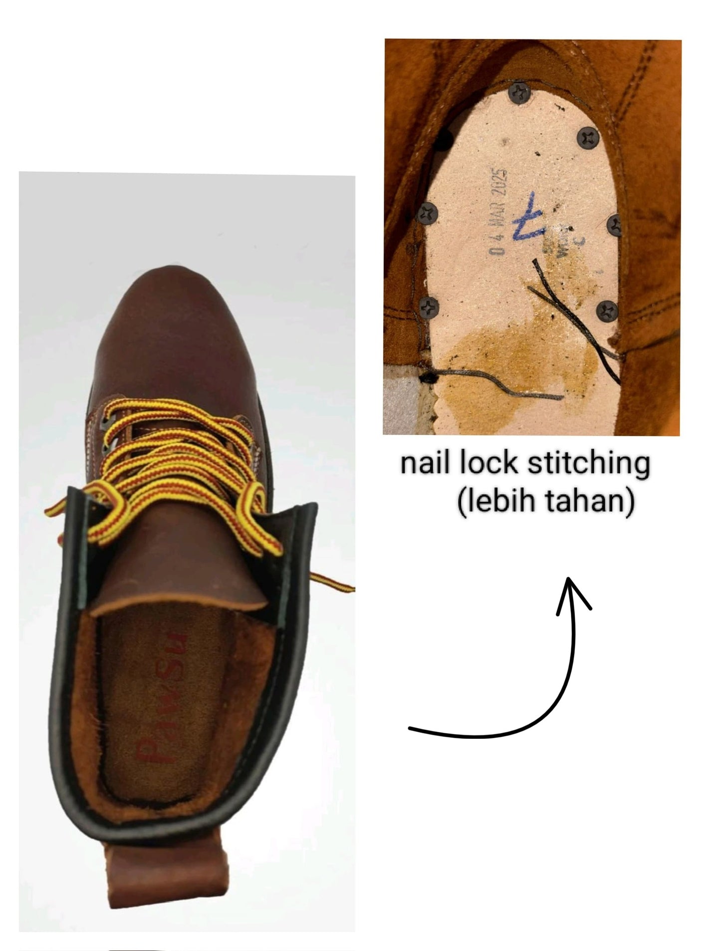 PS803 SERIES PAWSU MEN'S SAFETY BOOT / STEEL TOE PLATE HEAVY DUTY SAFETY BOOT / KASUT KERJA LELAKI