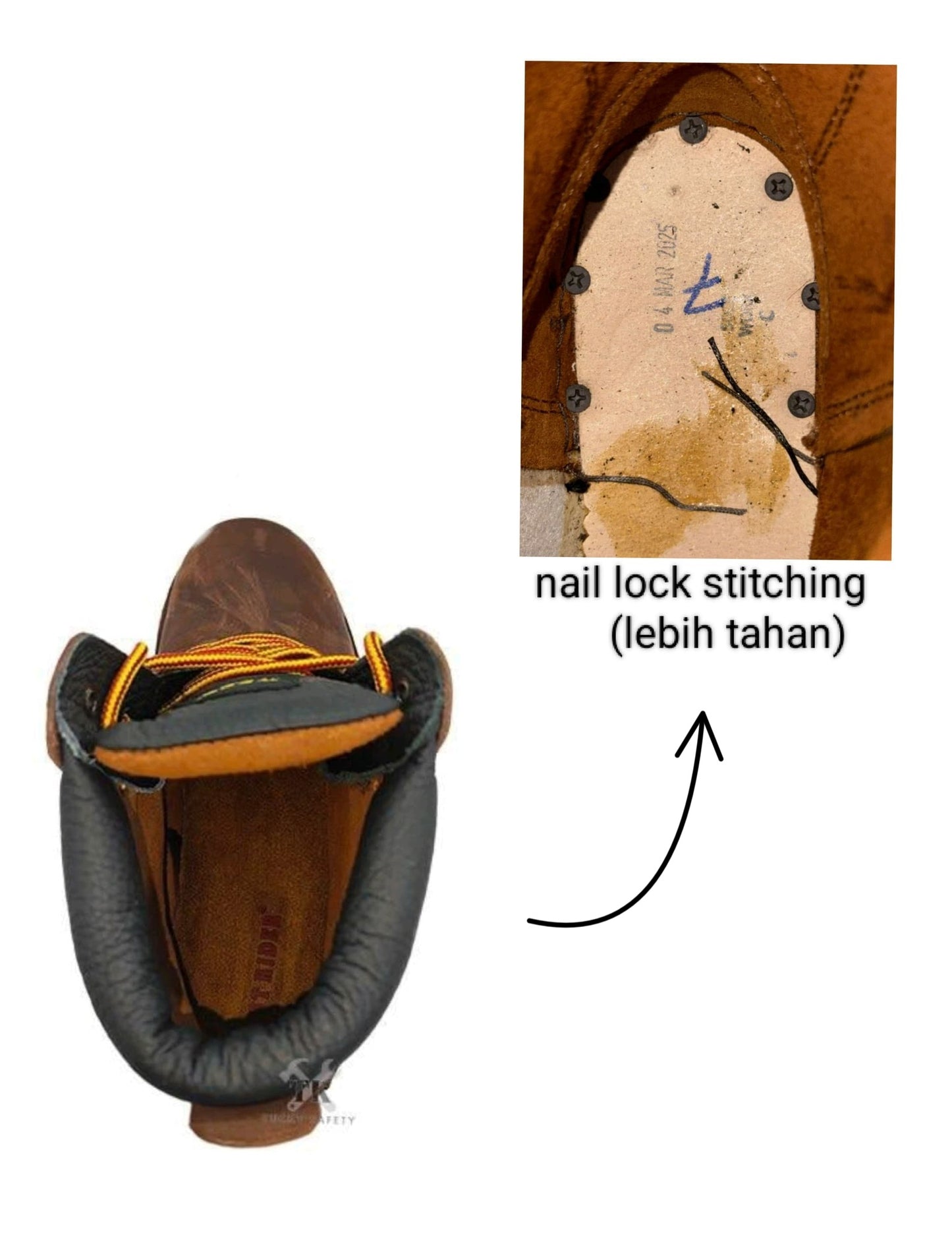 WR9020-WEST RIDER MEN'S WORKING SAFETY BOOT / KASUT SAFETY KERJA LELAKI / MEN'S LEATHER WORKING SAFETY BOOT