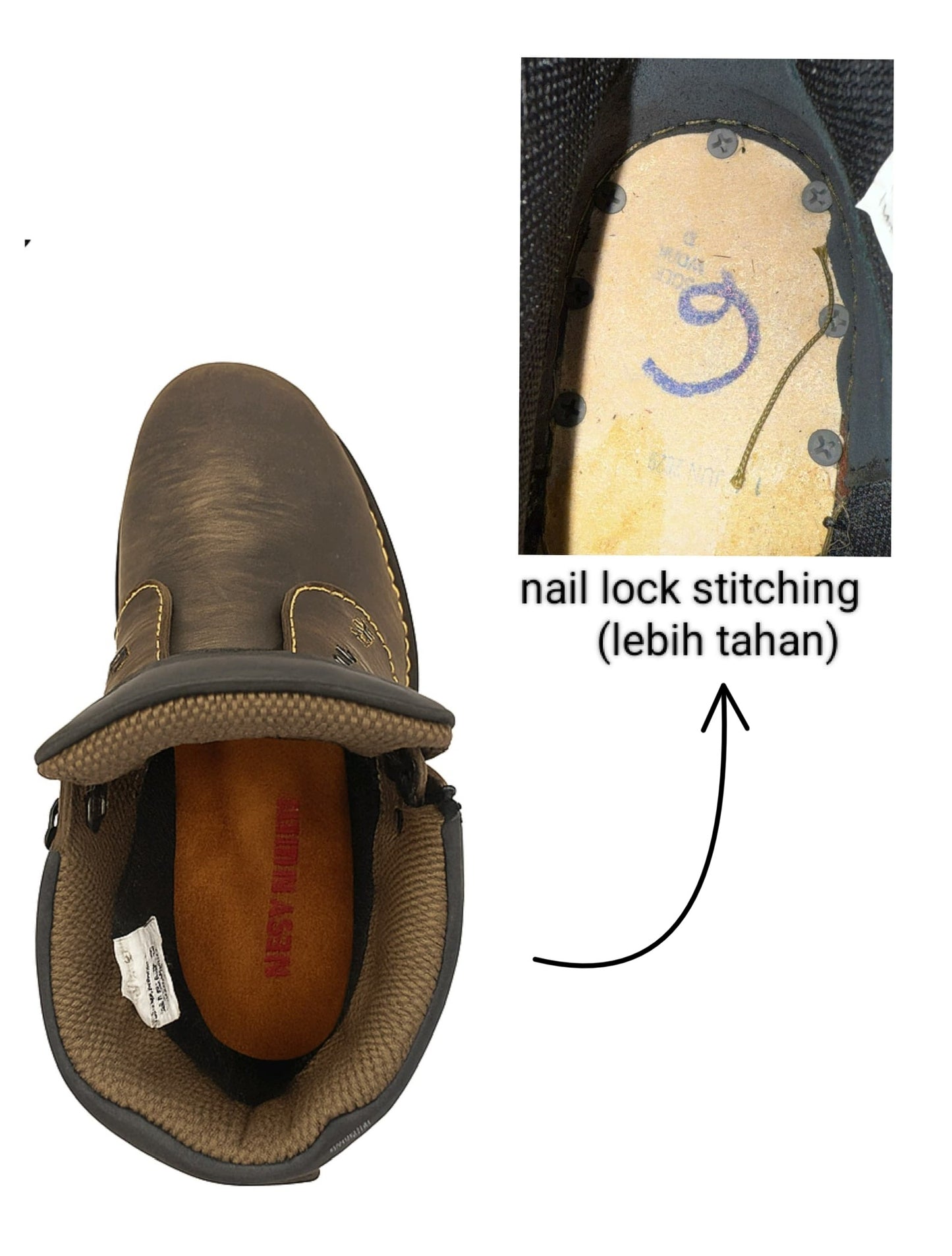 WR8025 - WEST RIDER MEN'S WORKING SAFETY BOOT / KASUT SAFETY KERJA LELAKI / MEN'S LEATHER WORKING SAFETY BOOT