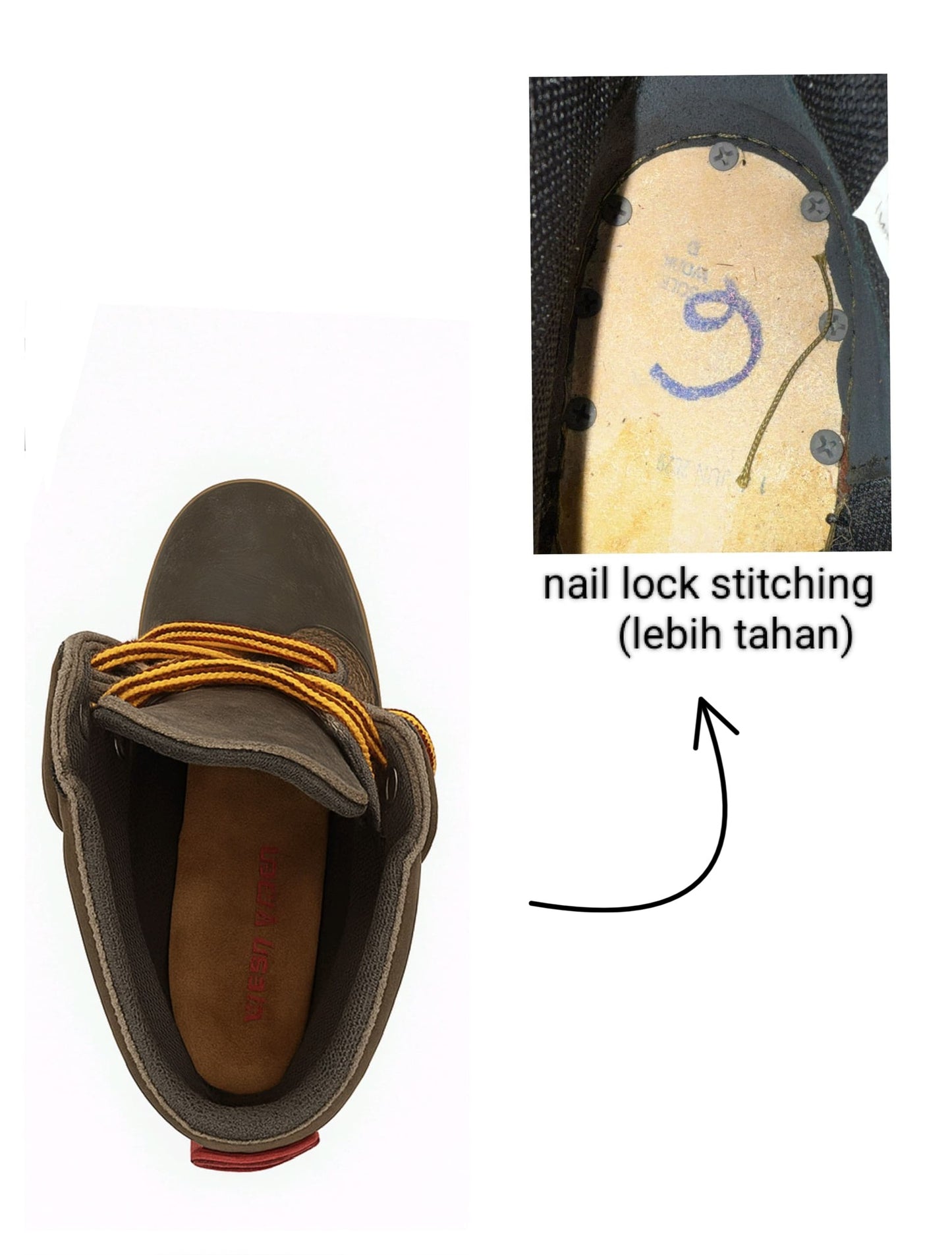 WR8026 - WEST RIDER MEN'S WORKING SAFETY BOOT / KASUT SAFETY KERJA LELAKI / MEN'S LEATHER WORKING SAFETY BOOT