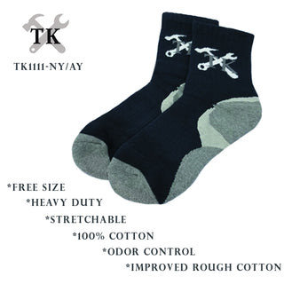 TK1111 SOCKS - READY STOCK TK HEAVY DUTY SAFETY MEN SOCK / STOKING LELAKI KERJA TAHAN LASAK / STRETCHABLE 100% COTTON