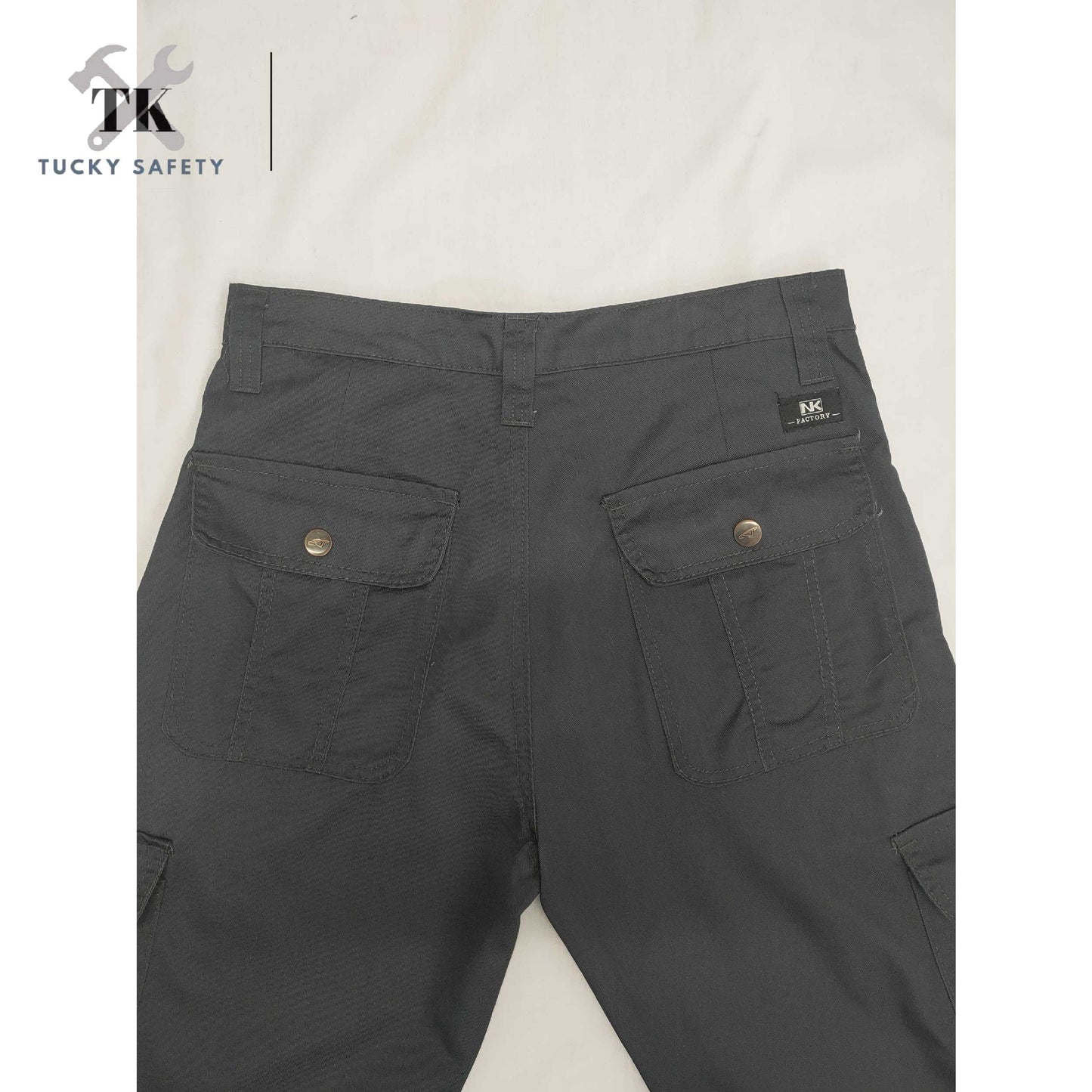 NK-8500 NK WORKING LONG PANTS WITH 2 REFLECTOR / STRAIGHT CUT CARGO PANTS / SELUAR PANJANG KERJA 2 LINE PANTULAN 2 GARIS LINE PANTUL
