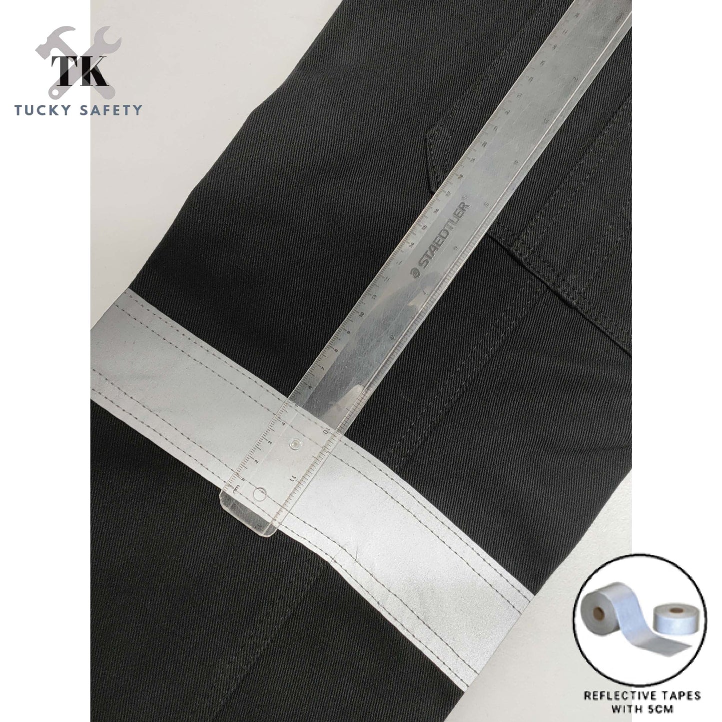 930 SERIES ( DOUBLE LINE ) MEN'S REFLECTIVE LINE TWO LINE WORKING PANTS STRAIGHT CUT / CARGO PANTS / SELUAR KERJA LELAKI
