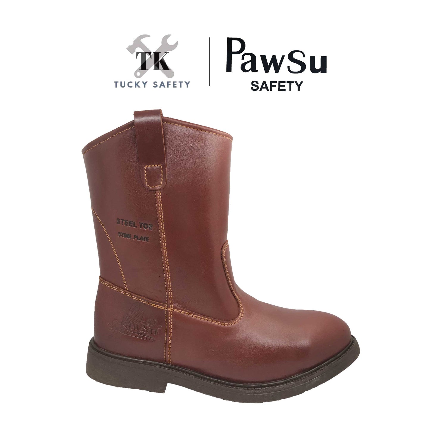 PS215 SERIES PAWSU MEN'S SAFETY BOOT / STEEL TOE PLATE HEAVY DUTY SAFETY BOOT / KASUT KERJA LELAKI