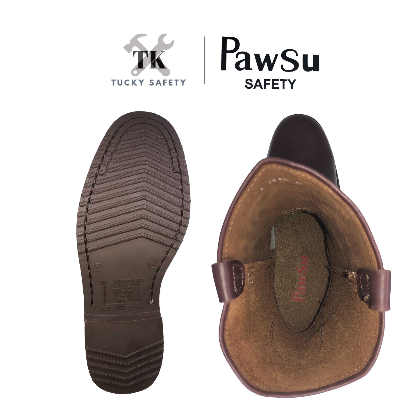 PS819 SERIES PAWSU MEN'S SAFETY BOOT / STEEL TOE PLATE HEAVY DUTY SAFETY BOOT / KASUT KERJA LELAKI
