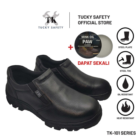 TK101 SERIES TK BUT KESELAMATAN LELAKI MEN'S SAFETY SHOES / STEEL TOE STEEL PLATE / KASUT KERJA LELAKI SAFETY BOOT
