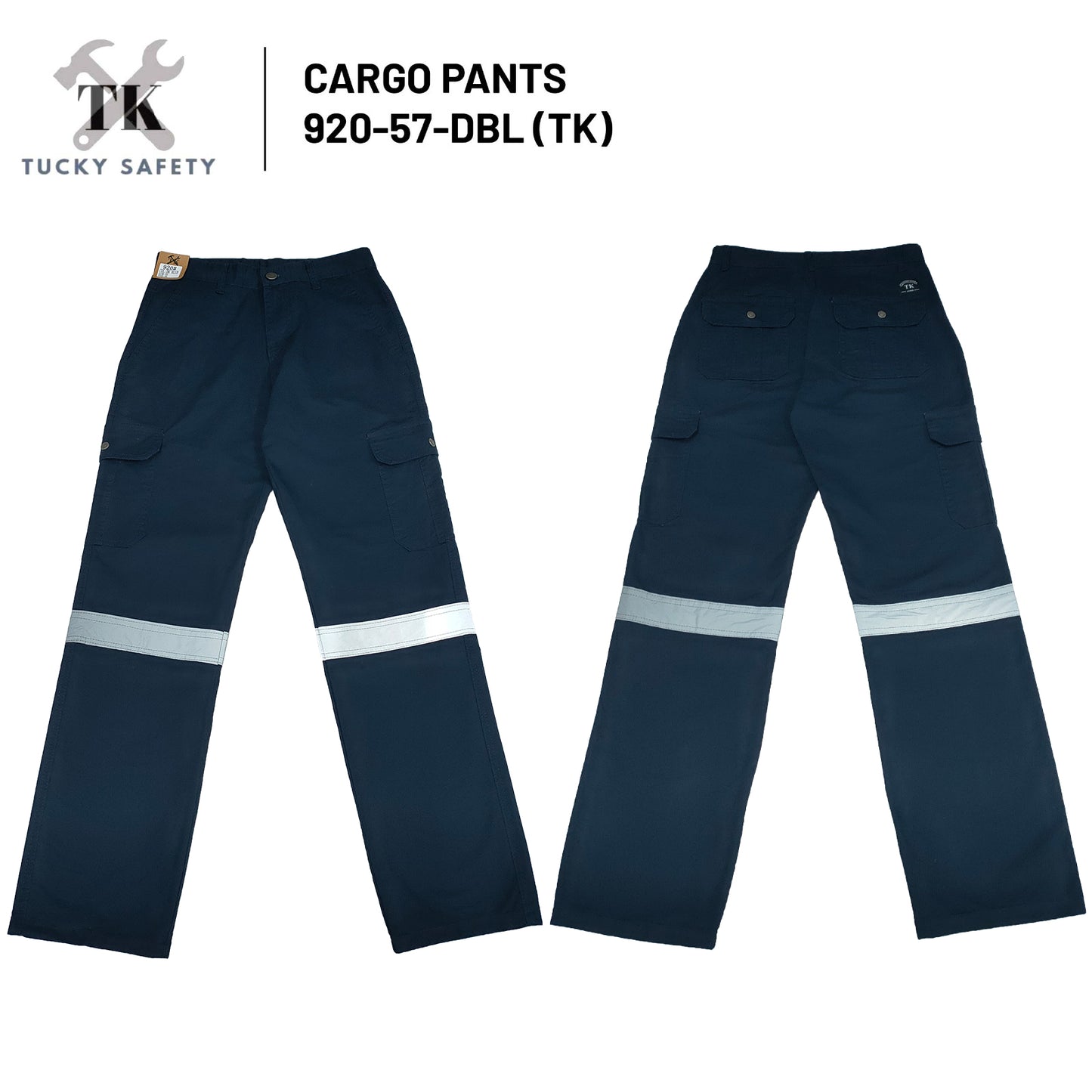 920 SERIES ( SINGLE LINE ) MEN'S REFLECTIVE WORKING PANTS STRAIGHT CUT / CARGO PANTS / SELUAR KERJA LELAKI