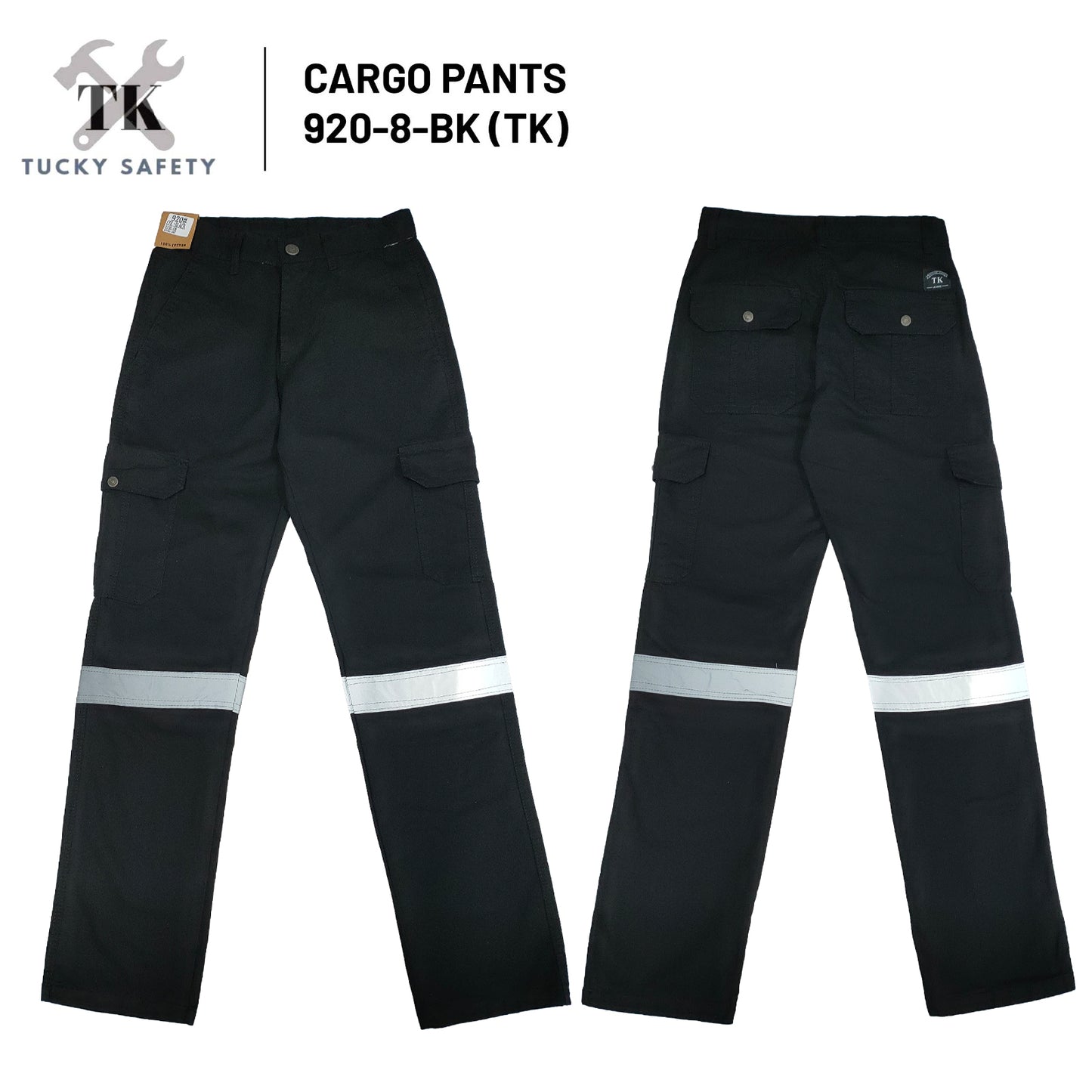 920 SERIES ( SINGLE LINE ) MEN'S REFLECTIVE WORKING PANTS STRAIGHT CUT / CARGO PANTS / SELUAR KERJA LELAKI