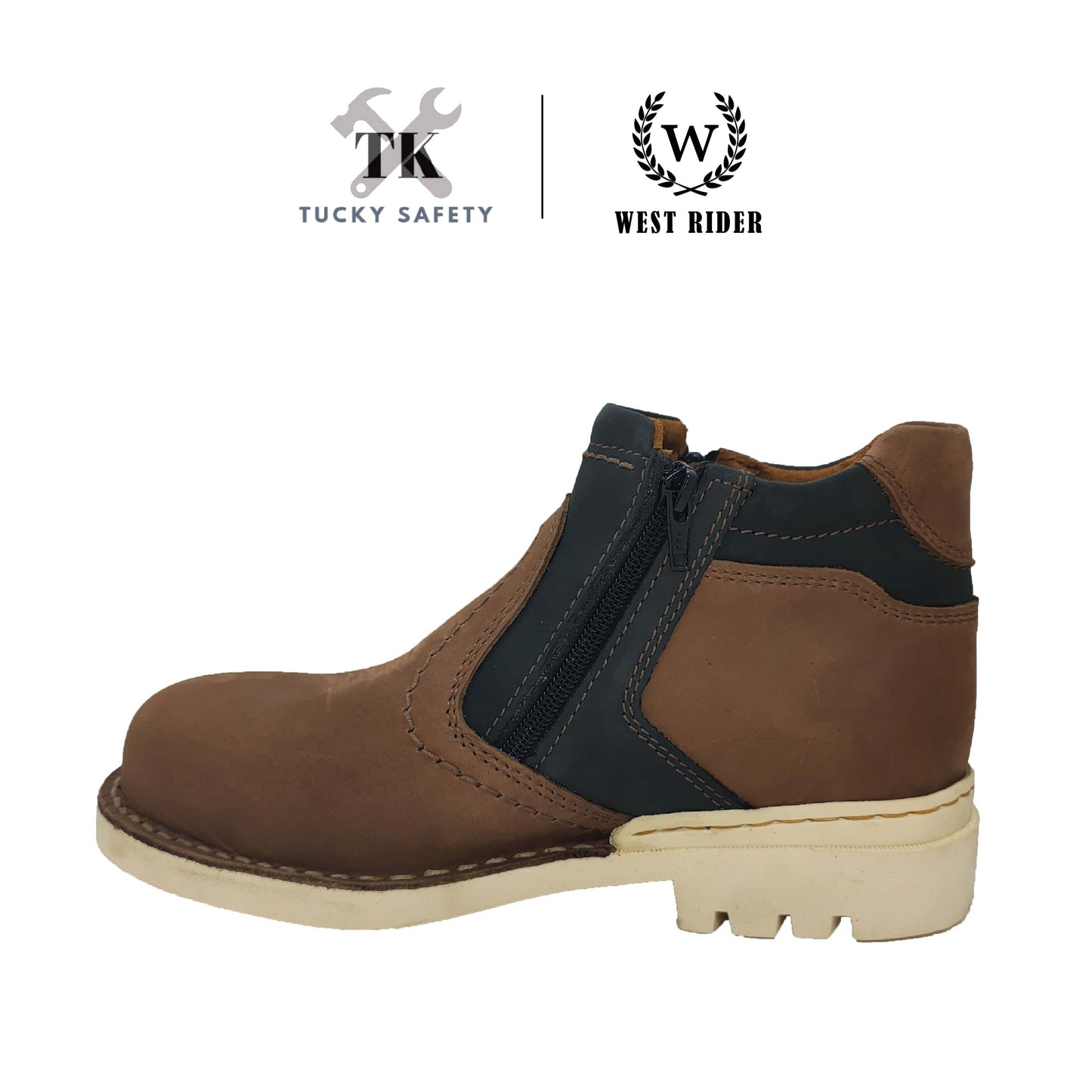 WR9019 BG -WEST RIDER MEN'S WORKING SAFETY BOOT / KASUT SAFETY KERJA LELAKI / MEN'S LEATHER WORKING SAFETY BOOT