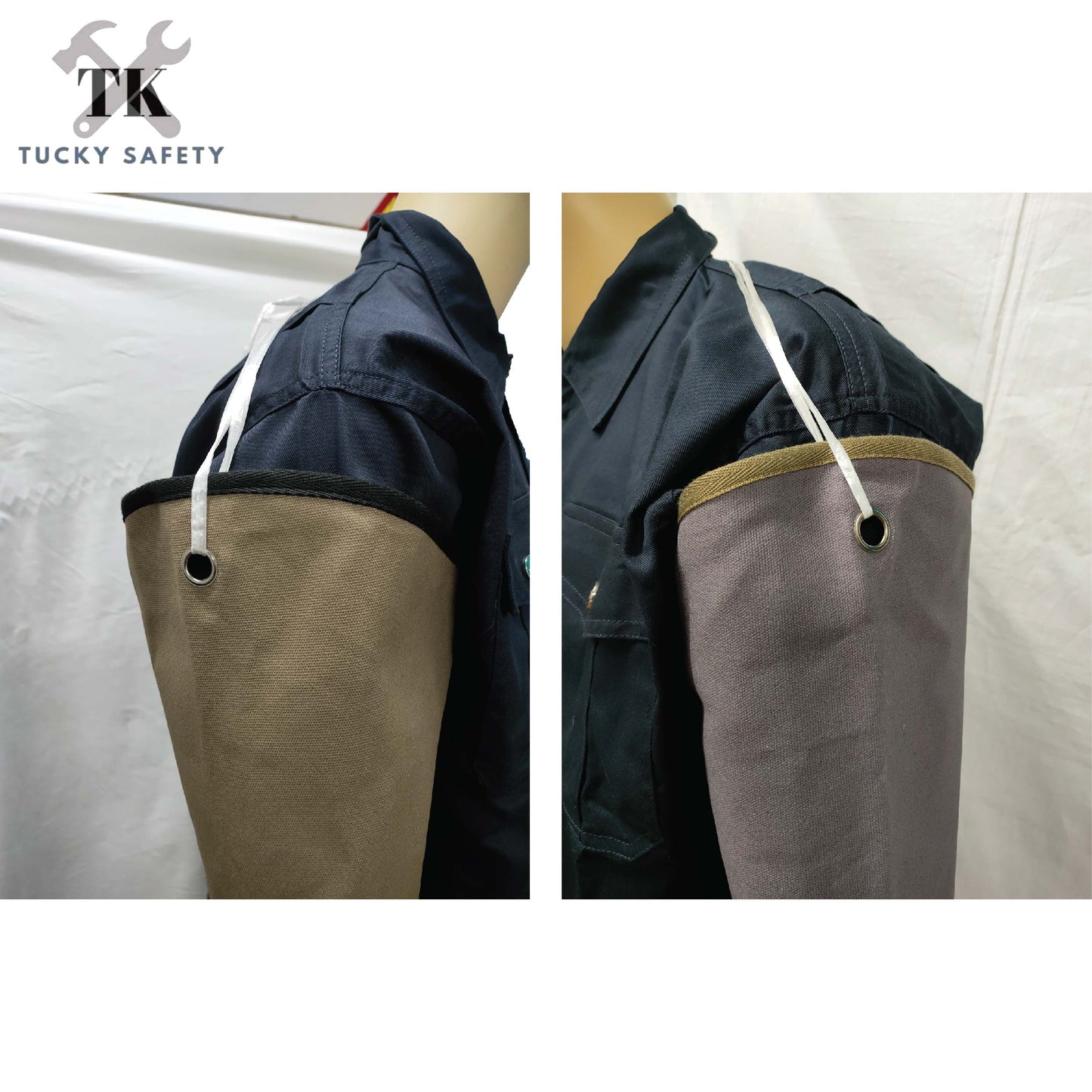 WELDING ARM SLEEVE GUARD - WORK SPARK RESISTANT HEAT RESISTANT SPLIT READY STOCK HAND PROTECTION