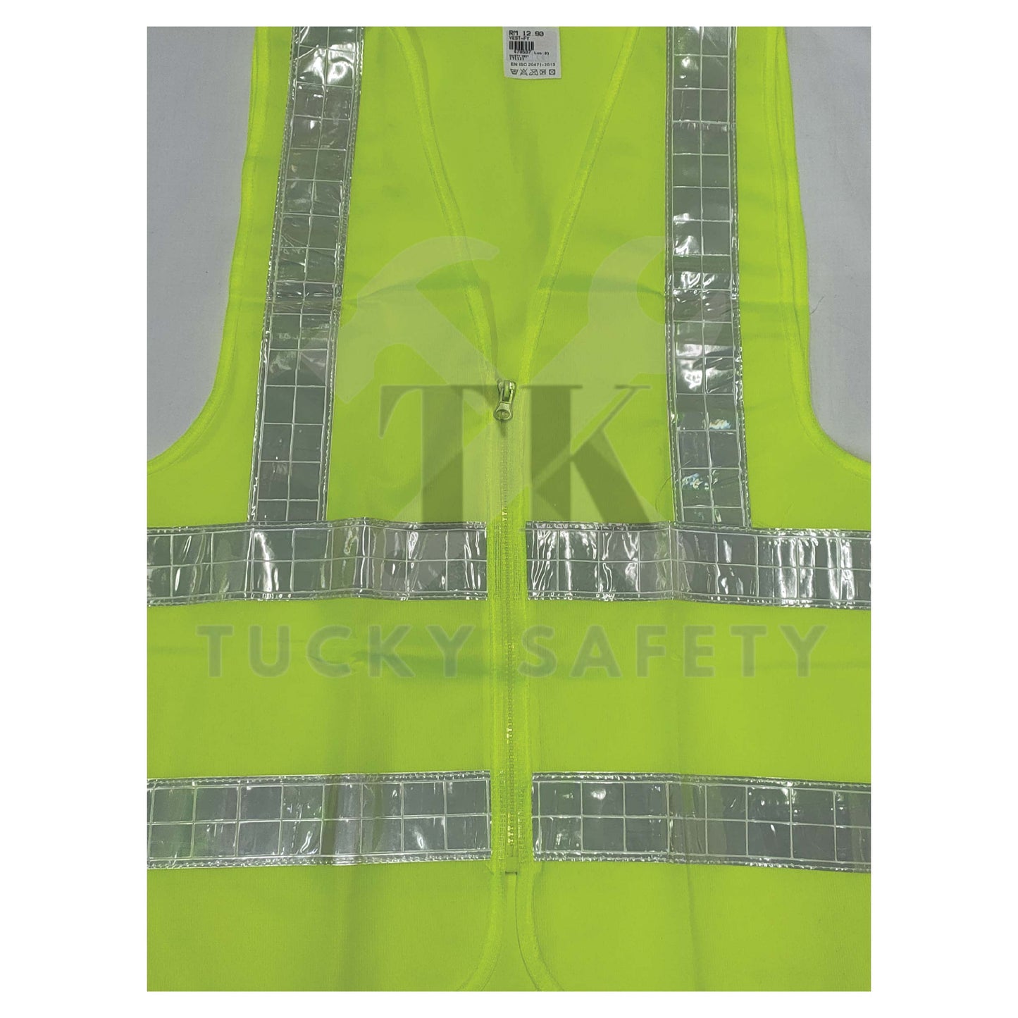 【READY STOCK】VEST YELLOW FREE SIZE SAFETY WORKING VEST REFLECTIVE TAPES / ZIPPER VEST / BREATHABLE
