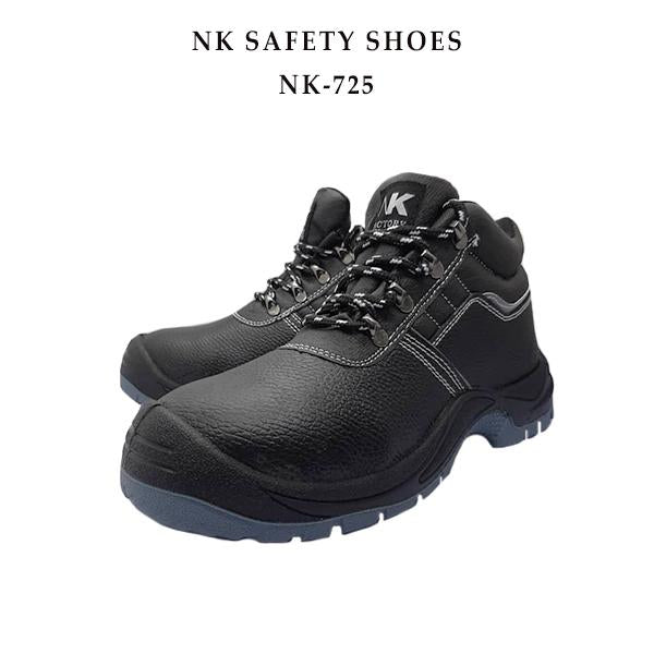 T-725 SERIES NK MEN'S SAFETY SHOES / HEAVY DUTY WORKING SHOES / KASUT KERJA LELAKI- BLACK