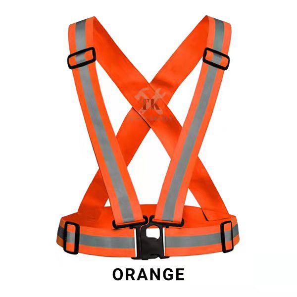 VEST BELT READY STOCK ADJUSTABLE SAFETY VISIBILITY REFLECTIVE VEST BELT / NIGHT GLOWING / OUTDOOR ACTIVITY