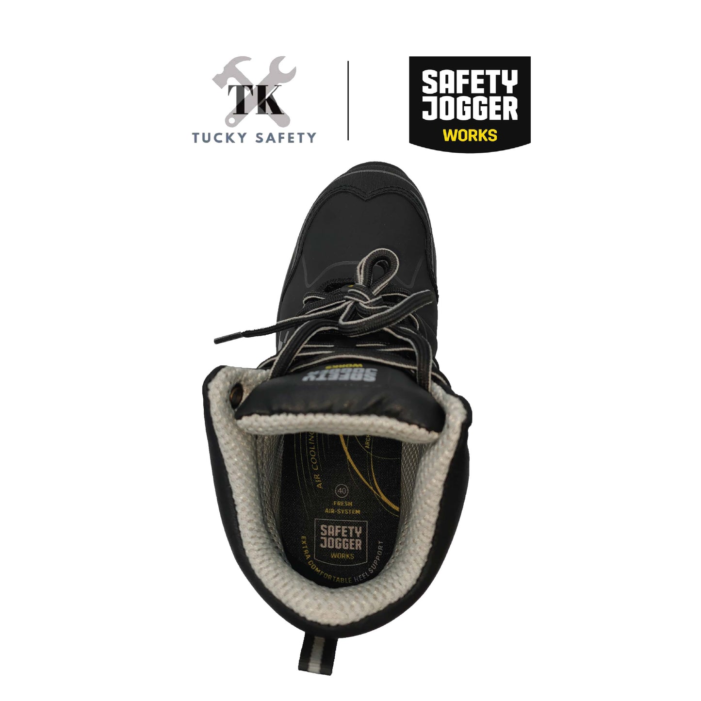 CADOR S3 MID [ SAFETY JOGGER ] S3 ESD SRC Sporty, mid-cut ESD safety shoe with a steel toe cap and midsole Safety Toe