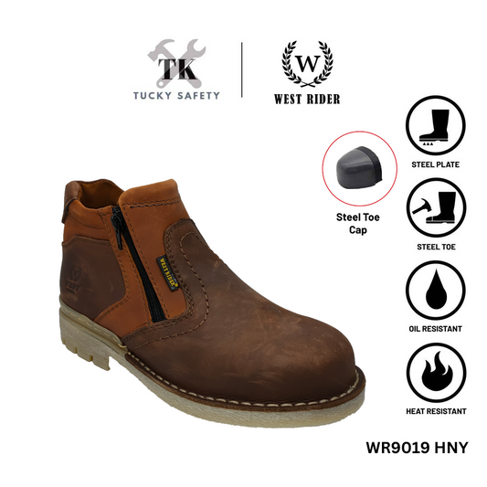 WR9019-HNY-LEATHER SAFETY BOOT