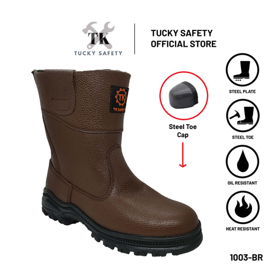 1003 SERIES TK MEN'S SAFETY SHOES /STEEL TOE STEEL PLATE / KASUT KERJA LELAKI SAFETY BOOT HIGH CUT SAFETY BOOT