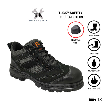 1004 SERIES TK MEN'S SPORT DESIGN SAFETY SHOES /STEEL TOE STEEL PLATE / LELAKI SAFETY BOOT LACE UP SAFETY SHOE