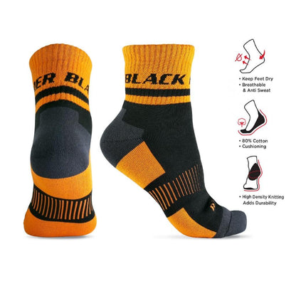 ST00220 - BLACK HAMMER Heavy Duty Sport Series Performance Socks Durable Comfort Cotton Sock Breathable Stokin Lelaki Kerja