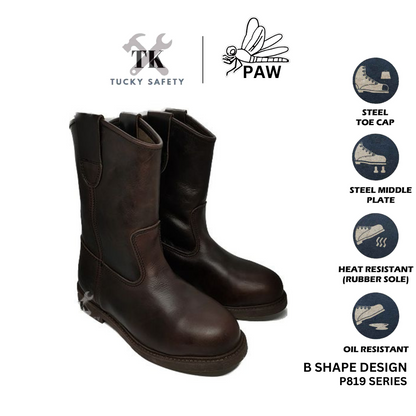 P819 SERIES JENIS B / B SHAPE PAWSU MEN'S SAFETY BOOT / HEAVY DUTY SAFETY BOOT / KASUT KERJA LELAKI