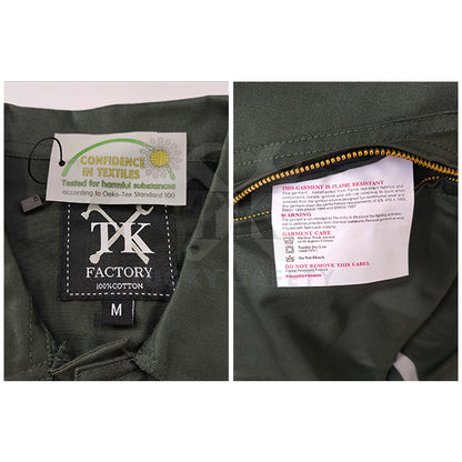 TK FRC HIGH QUALITY TK FRC FIRE RETERDANT COVERALL / SAFETY REFLECTIVE COVERALL ( READY STOCK ) DARK GREEN