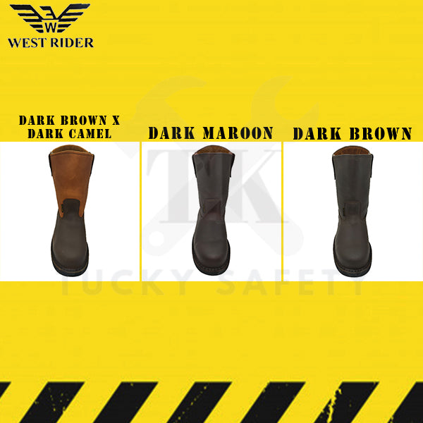 WR9018 - WEST RIDER SAFETY BOOT / KASUT SAFETY KERJA / LEATHER SAFETY BOOT HEAVY DUTY SAFETY BOOT HIGH CUT BOOT