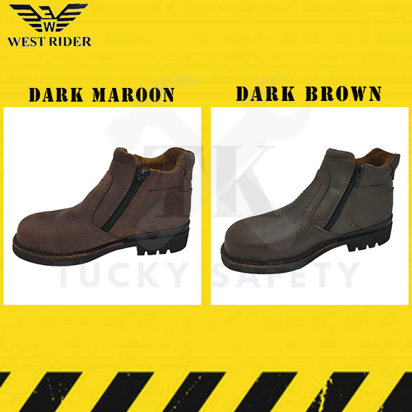 WR9019 -WEST RIDER MEN'S WORKING SAFETY BOOT / KASUT SAFETY KERJA LELAKI / MEN'S LEATHER WORKING SAFETY BOOT