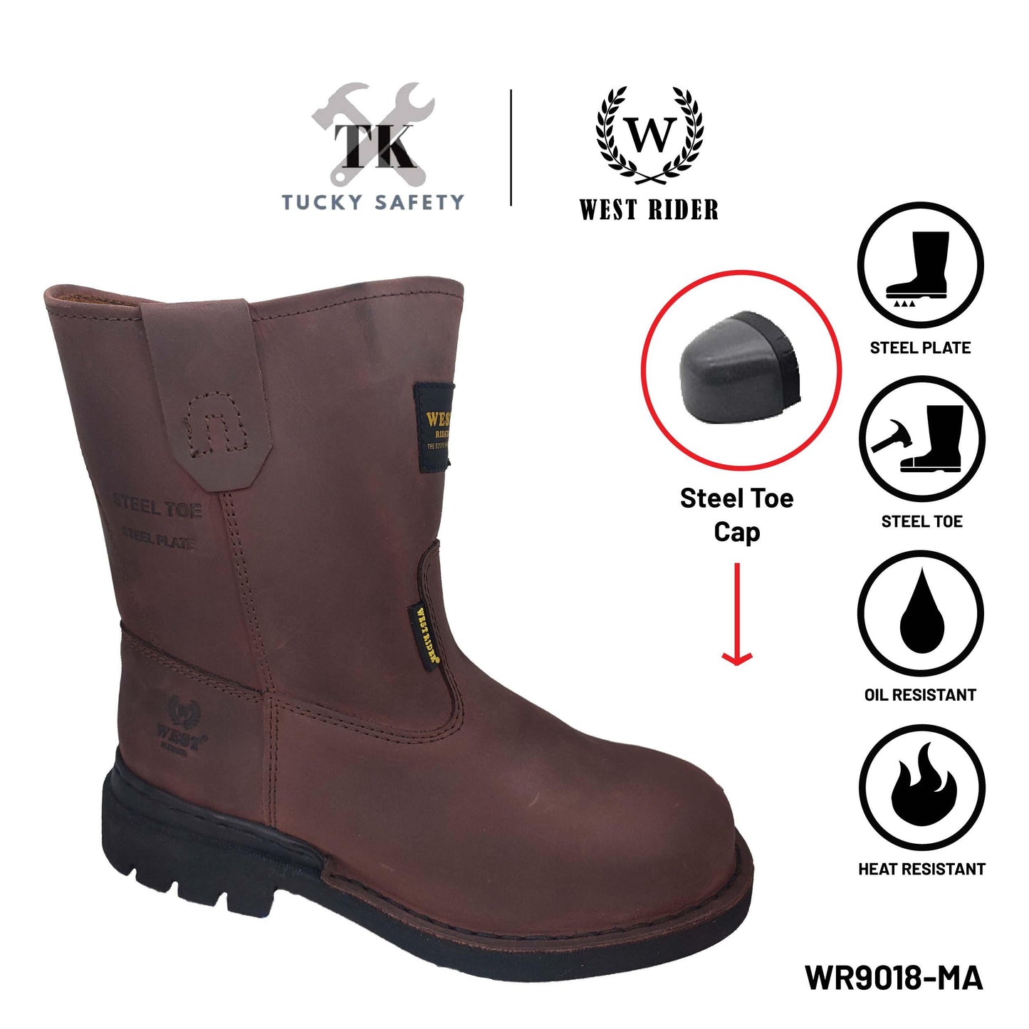 WR9018-LEATHER SAFETY BOOT