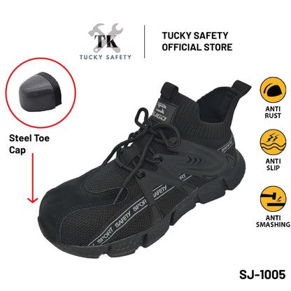 SJ-1005 Ultra Light Safety Shoe Men Steel Toe Cap Anti-smashing Light Weight Sport Safety Shoes Work Shoe