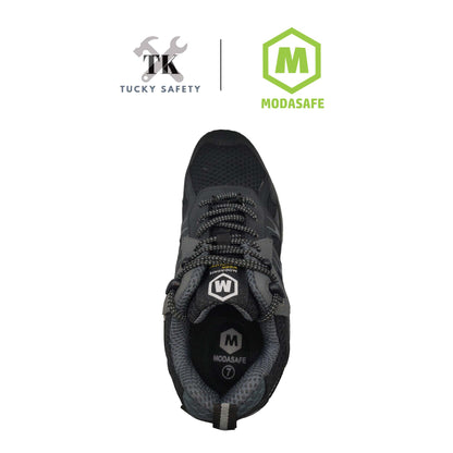 M-201 [ MODASAFE ] EXTREMELY LIGHT SPORT SAFETY SHOE ESD SIRIM DOSH WORK SHOE NON-METALLIC PROTECTIVE MIDSOLE