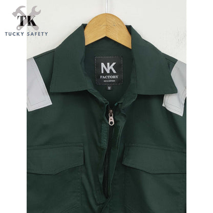 2869K Button - SIZE XS - 6XL PPE SAFETY JACKET / BAJU KERJA / CLOTHES ( BUTTON SERIES )