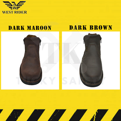 WR9019 -WEST RIDER MEN'S WORKING SAFETY BOOT / KASUT SAFETY KERJA LELAKI / MEN'S LEATHER WORKING SAFETY BOOT