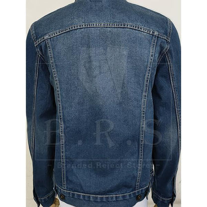 P921-45902 [ PIPERS ] ( SIZE L-2XL ) MEN'S DENIM JEANS JACKET / PLAIN CASUAL LONG SLEEVE JACKET