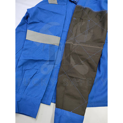 TK3900 - TK WELDING SAFETY JACKET WITH DOUBLE LAYER SLEEVE / BAJU KERJA WELDER DUA LAPIS LENGAN