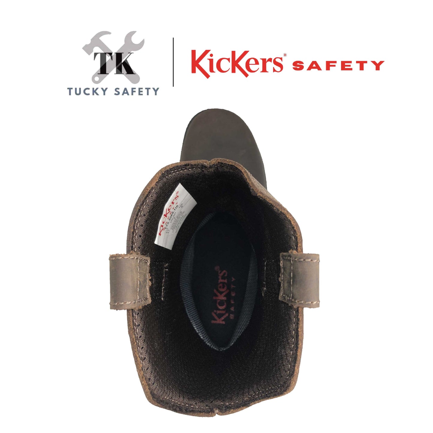 3069 [ KICKERS SAFETY ] BUT KESELAMATAN LELAKI KERJA BERAT HUJUNG KELULI PLAT KELULI HIGH CUT SAFETY BOOT WATERPROOF