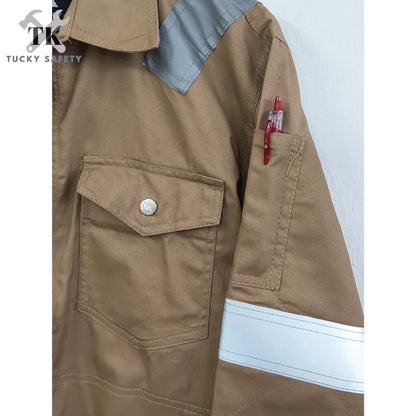 2900 SERIES - NK WELDING SAFETY JACKET WITH DOUBLE LAYER SLEEVE / BAJU KERJA WELDER DUA LAPIS LENGAN