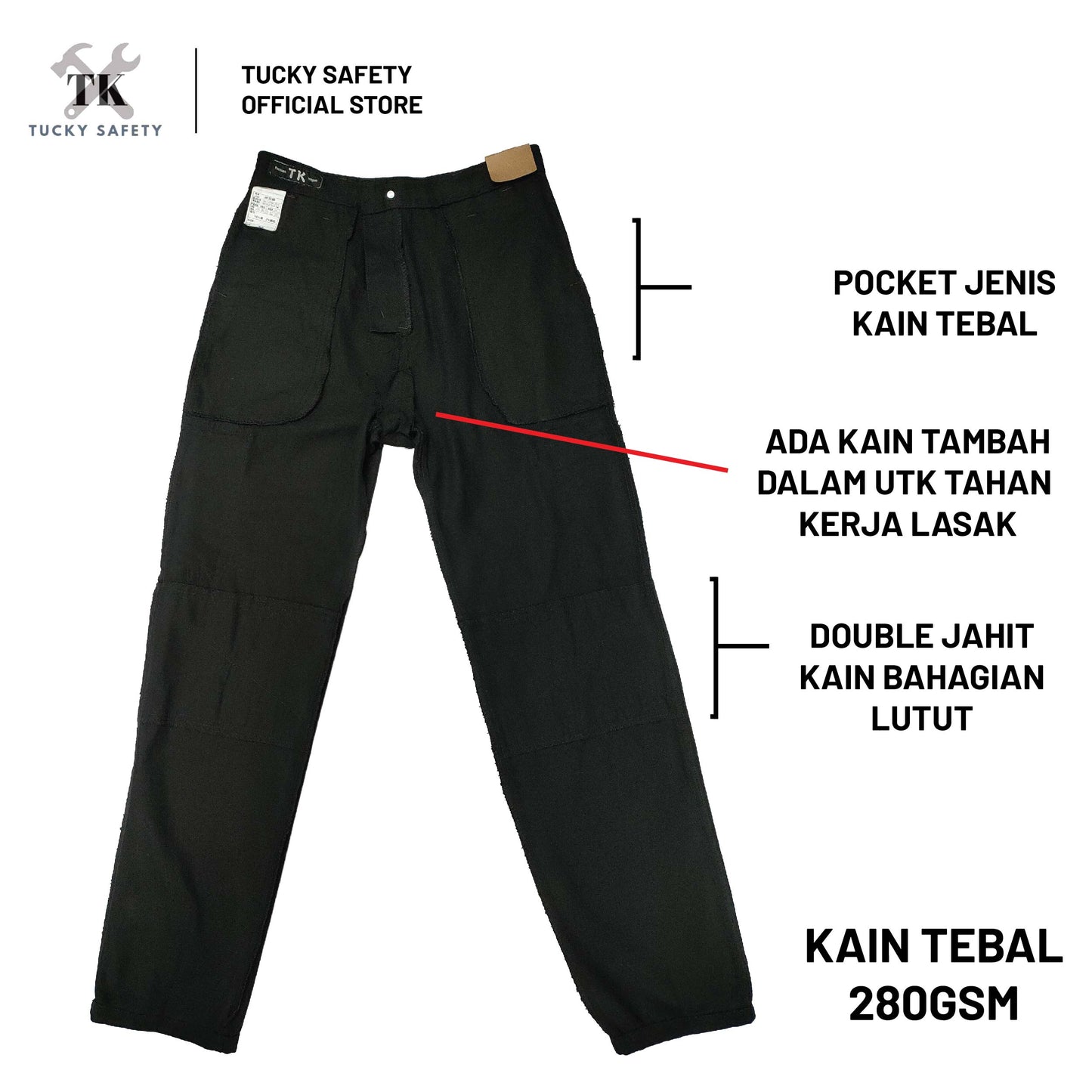 923 [ TK ] MEN'S HEAVY DUTY WORKING PANTS KAIN TEBAL THICK FABRIC CARGO PANTS  SELUAR KERJA SELUAR CARGO