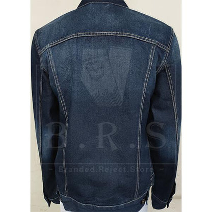 P921-45901 [ PIPERS ]  ( SIZE L-2XL ) MEN'S DENIM JEANS JACKET / PLAIN CASUAL LONG SLEEVE JACKET