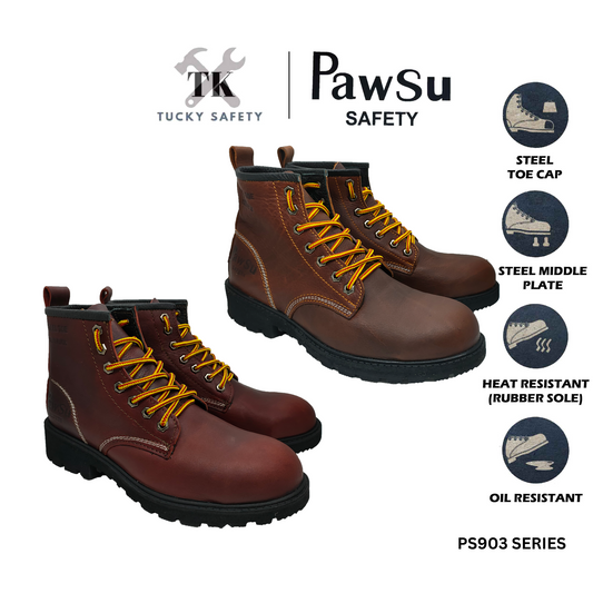 PS903-PAWSU LEATHER SAFETY BOOT