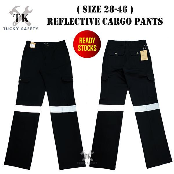 2166 SERIES ( SIZE 28-48 ) WEST RIDER MEN'S REFLECTIVE WORKING PANTS 240gsm STRAIGHT CUT / CARGO PANTS / SELUAR KERJA LELAKI